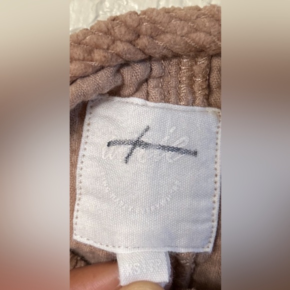 AERIE Tan Corduroy Kick Flare Bottom Bib Overalls Jumpsuit size XS - Picture 7 of 11